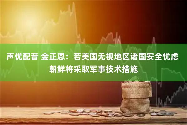 声优配音 金正恩：若美国无视地区诸国安全忧虑 朝鲜将采取军事技术措施